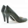 Chaussures élégantes femme 1234 croco vert