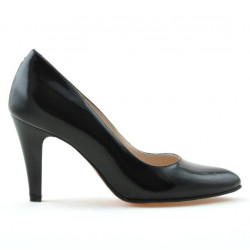 Chaussures élégantes femme 1234 vernis noir satiné