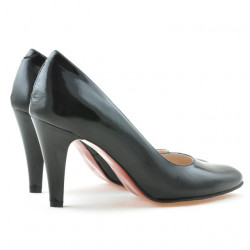 Chaussures élégantes femme 1234 vernis noir satiné