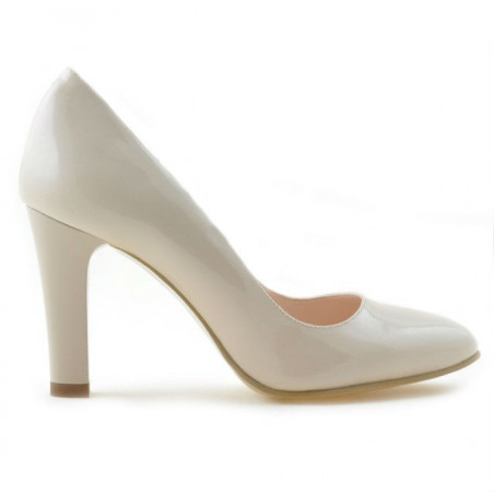 Chaussures élégantes femme 1243 vernis ivoire