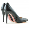 Chaussures élégantes femme 1241 vernis noir satiné