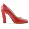 Chaussures élégantes femme 1214 vernis rouge
