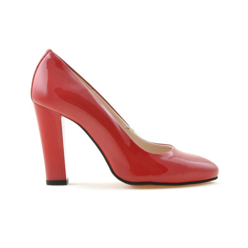 Chaussures élégantes femme 1214 vernis rouge