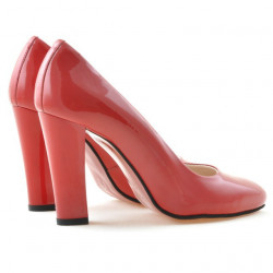 Chaussures élégantes femme 1214 vernis rouge