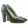 Chaussures élégantes femme 1214 croco vert