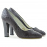 Chaussures élégantes femme 1214 croco violet