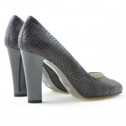 Chaussures élégantes femme 1214 croco violet