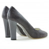 Chaussures élégantes femme 1214 croco violet
