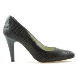Chaussures élégantes femme 1234 croco marron