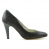 Chaussures élégantes femme 1234 croco marron
