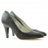 Chaussures élégantes femme 1234 croco marron