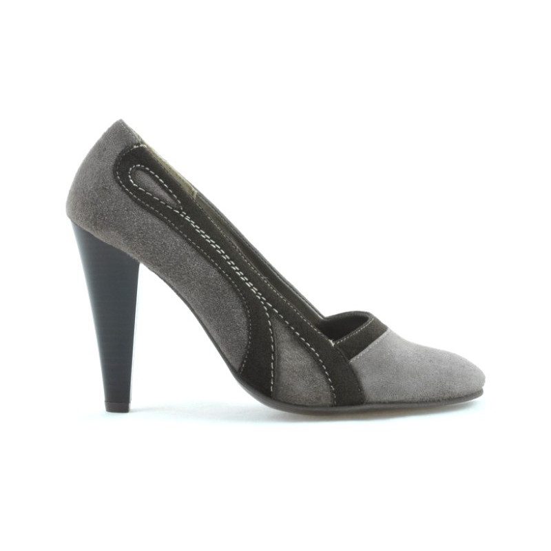 Chaussures élégantes femme 1208 sable antilope combiné