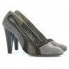 Chaussures élégantes femme 1208 sable antilope combiné