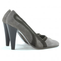 Chaussures élégantes femme 1208 sable antilope combiné