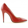 Chaussures élégantes femme 1241 vernis rouge satiné
