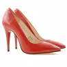 Chaussures élégantes femme 1241 vernis rouge satiné