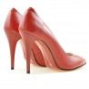 Chaussures élégantes femme 1241 vernis rouge satiné
