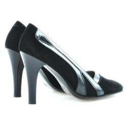 Chaussures élégantes femme 1208 noir antilope combiné