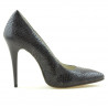 Chaussures élégantes femme 1241 croco violet