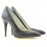 Chaussures élégantes femme 1241 croco violet