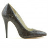 Chaussures élégantes femme 1241 croco marron