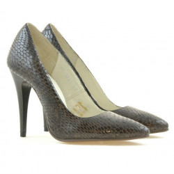 Chaussures élégantes femme 1241 croco marron