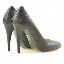 Chaussures élégantes femme 1241 croco marron