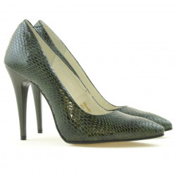 Chaussures élégantes femme 1241 croco vert