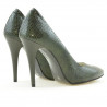 Chaussures élégantes femme 1241 croco vert