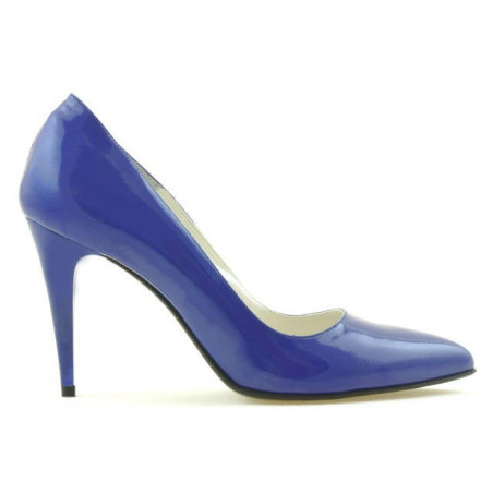 Chaussures élégantes femme 1246 vernis bleu