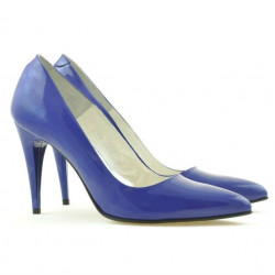 Chaussures élégantes femme 1246 vernis bleu