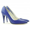 Chaussures élégantes femme 1246 vernis bleu