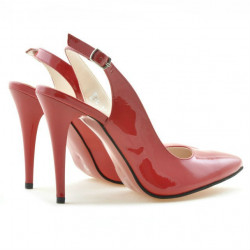 Sandales femme 1235 vernis rouge