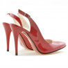 Sandales femme 1235 vernis rouge