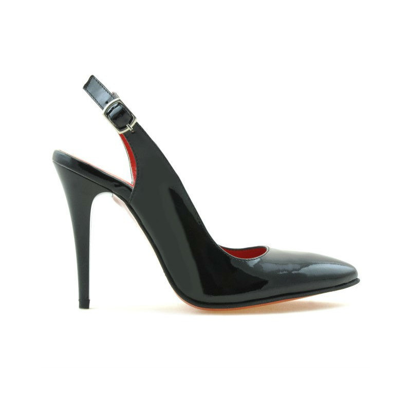 Sandales femme 1235 vernis noir