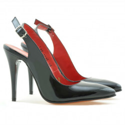 Sandales femme 1235 vernis noir