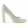 Chaussures élégantes femme 1214 vernis blanc