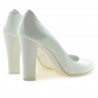 Chaussures élégantes femme 1214 vernis blanc