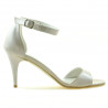 Sandales femme 1238-1 vernis beige nacré