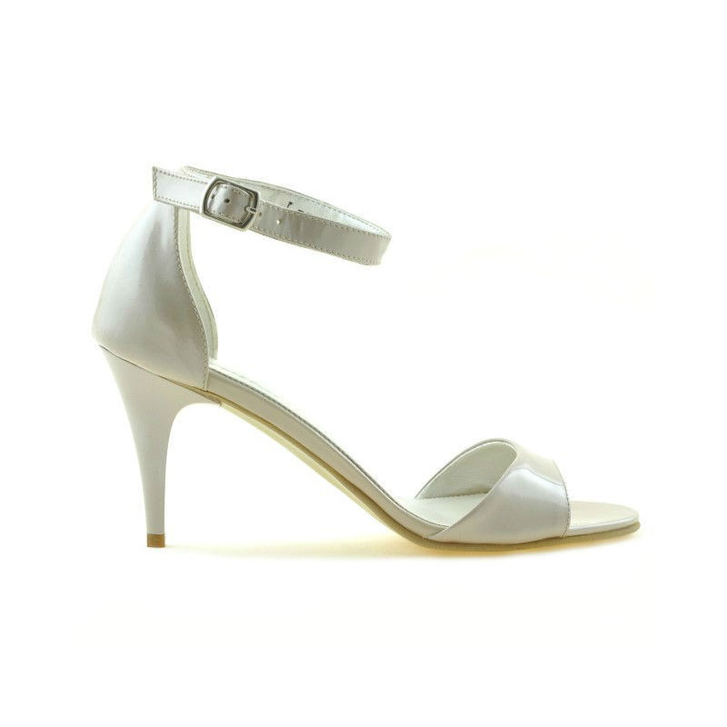 Sandales femme 1238-1 vernis beige nacré