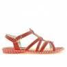 Sandales femme 595 rouge