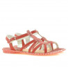 Sandales femme 595 rouge