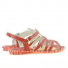 Sandales femme 595 rouge