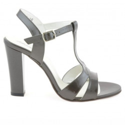 Sandales femme 1239 vernis marron nacré