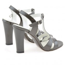 Sandales femme 1239 vernis marron nacré