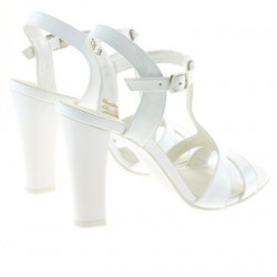 Sandales femme 1239 vernis blanc