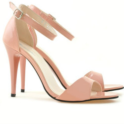 Sandales femme 1238 vernis rose